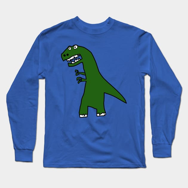 T-Rex by Kids Long Sleeve T-Shirt by SpookyMeerkat